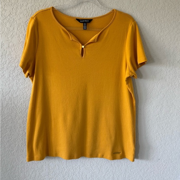 Ellen Tracy Tops - Ellen Tracy Women's Mustard Yellow Top